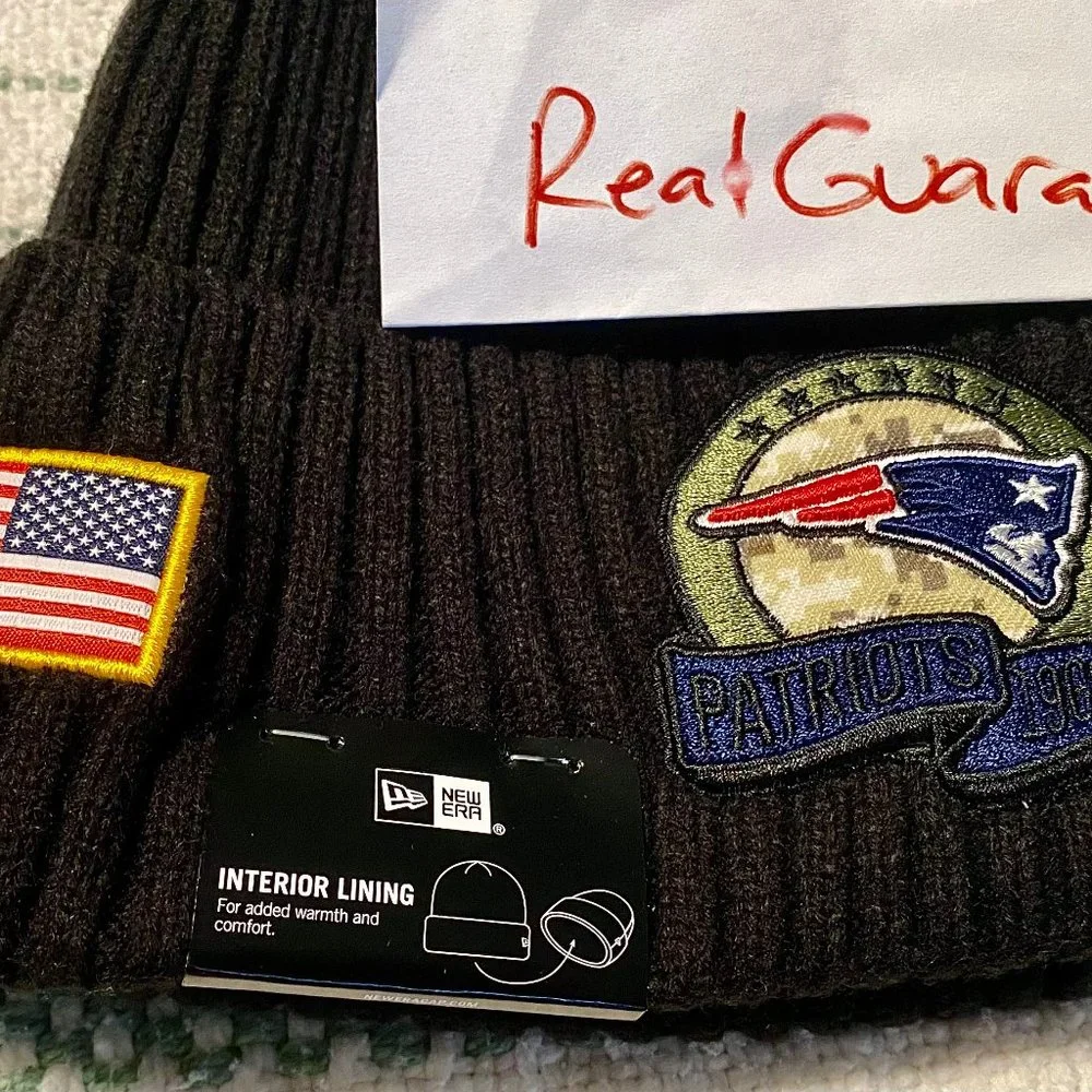 Nwt Authentic New Era New England Patriots Salute To Service Sport Knit Hat Cap - Picture 2 of 4
